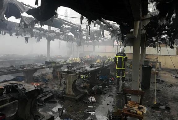 Leégett egy piac Aradon