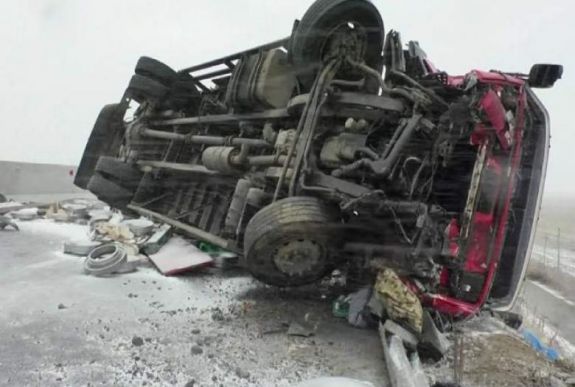 Durva kamionbaleset történt Brassó megyében