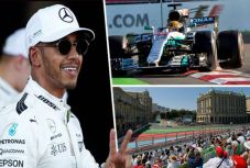 Őrült futam a Forma 1-ben: Hamilton nyert az Azeri Nagydíjon