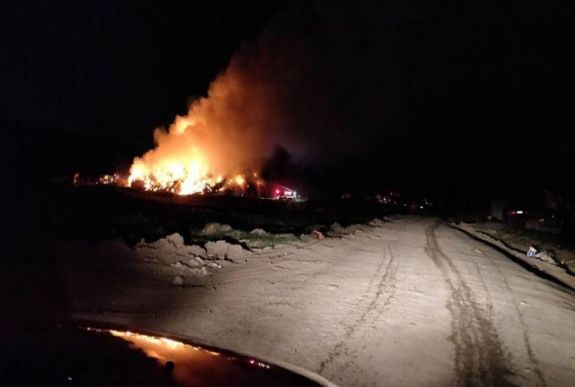 Ismét nagy lángokkal ég a pataréti szeméttelep