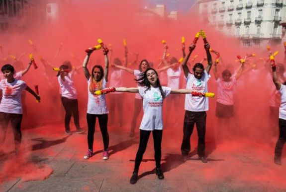 A bikaviadalok ellen tüntettek Madridban