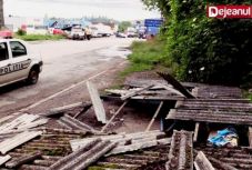 Gyerekek feje fölött omlott össze egy rozoga állapotú buszmegálló Désen