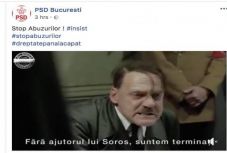 Sorosozós Hitler-videóval toborozza hívet a PSD a szombati nagygyűlésre