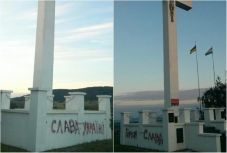 Beregszászon ismét meggyalázták a város fölé magasodó keresztet