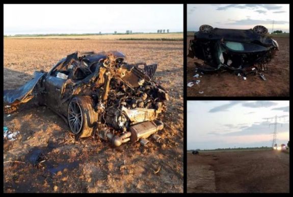 Halálos baleset: két zsák pénz került elő az összeroncsolódott sportautóból