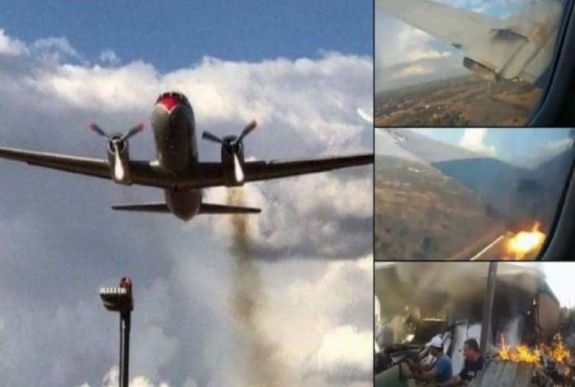 Videóra vette egy utas, ahogy lezuhan a repülőgépük