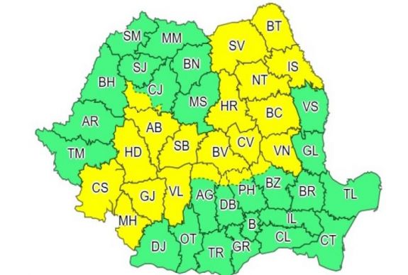 Viharos lesz az éjszaka Hargita és Kovászna megyében