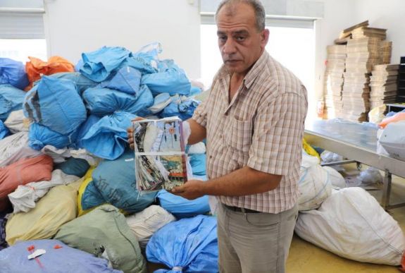 Tíz tonna levelet kézbesítettek Ciszjordániában