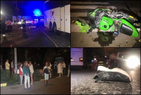 Autóbusszal ütköztek: szörnyethalt a motorbiciklin száguldó két fiatal