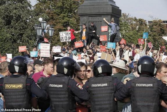Oroszország-szerte tüntetések zajlottak