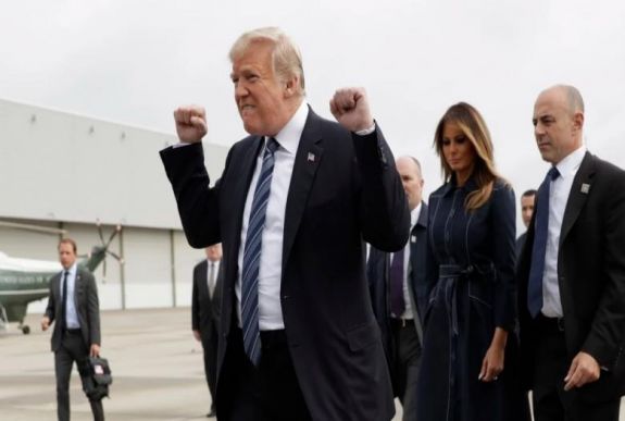 Kiverte a biztosítékot Trump a szeptember 11-i megemlékezésen