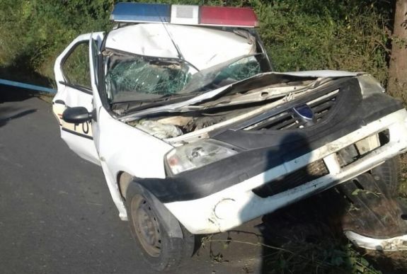 Újabb rendőr ütközött fának a szolgálati autójával