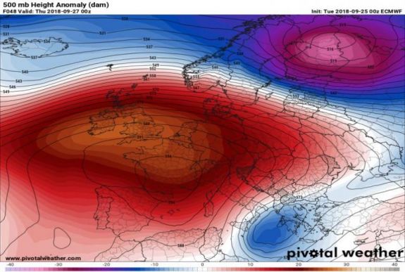 Egy óriási anticiklon „vette át az irányítást” Európa felett