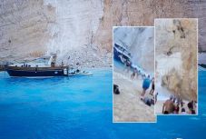 Sziklafal omlott le egy népszerű görög fürdőhelyen