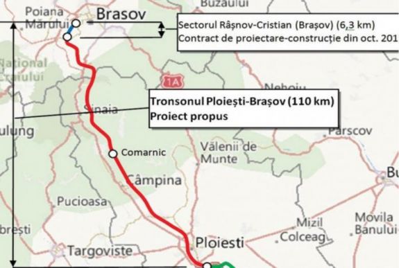 Hétfőn írják ki a versenytárgyalást a Ploieşti-Brassó autópályára