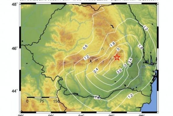Háromszor is megmozdult a föld vasárnap Romániában