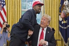 Kanye West a Fehér Házban vendégeskedett Donald Trumpnál