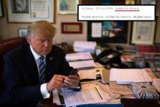 Akkorát hazudott Trump a Twitteren, hogy a fal adta a másikat