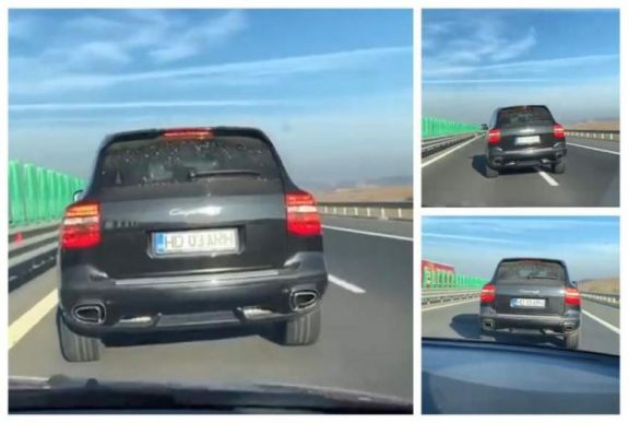 Őrülten viselkedett egy Porsche sofőrje az A1-es autópályán
