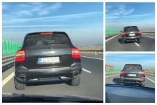 Őrülten viselkedett egy Porsche sofőrje az A1-es autópályán