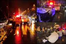 Balesetet szenvedtek a baleset helyszínére igyekvő rendőrök