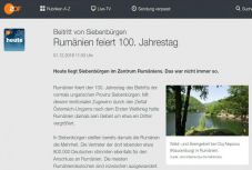 FRISSÍTVE - Eredményes volt a román lobbi: a ZDF szerint már nem „Anschluss” történt 1918-ban Erdélyben