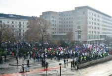 Rég volt ekkora szakszervezeti tüntetés Budapesten