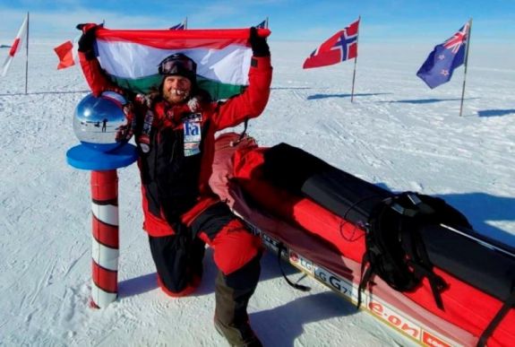 Rakonczay Gábor az első magyar, aki elérte a Déli-sarkot
