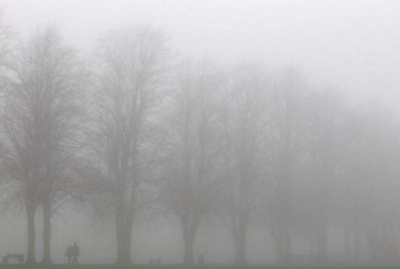 Sárga jelzésű ködriadó van Hargita megyében