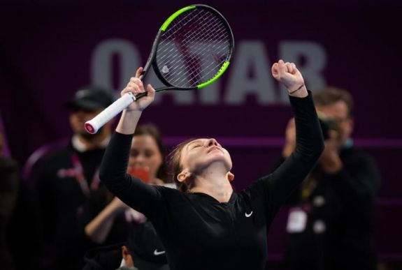 Simona Halep bejutott a dohai tenisztorna döntőjébe