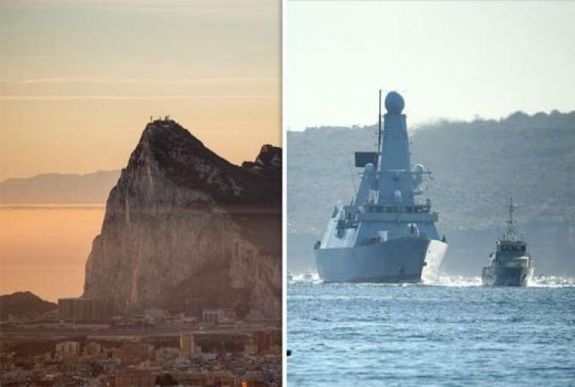 Spanyol hadihajó provokált Gibraltárban