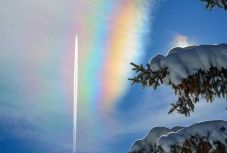  Színpompás volt az égbolt a Bucsecs-hegység felett