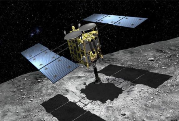 Videón a Hajabusza-2 leszállása a Ryugu kisbolygóra