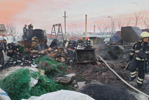 Tűz volt a nagyváradi ipari parkban