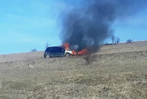 Nem sok maradt ebből a Hargita megyei autóból