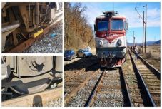 Kisiklott egy mozdony az Arad megyei Soborsinnál