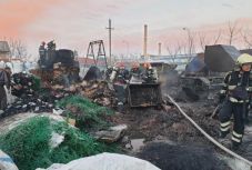 Tűz volt a nagyváradi ipari parkban