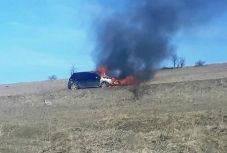 Nem sok maradt ebből a Hargita megyei autóból