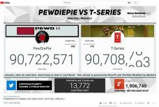 Fej fej mellett tör újabb magasságokba a két legkövetettebb YouTube-csatorna 