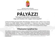 Várják a jelentkezőket a Kőrösi Csoma Sándor és a Petőfi Sándor ösztöndíjakra