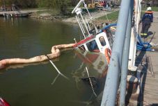 Elsüllyedt egy a hajó a Dunán