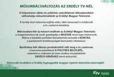 Változott az Erdély TV műsorrácsa
