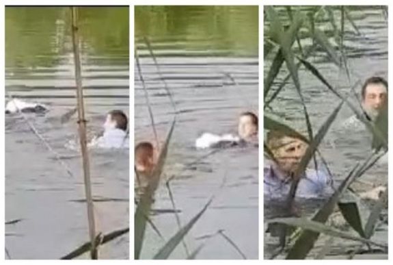 Kimentett két rendőr a tóból egy fuldokló nőt