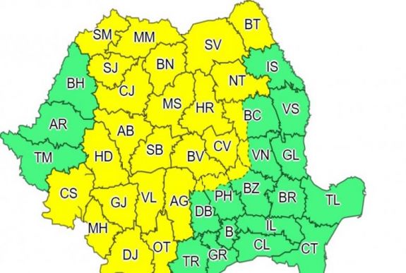 Egész Erdélyben viharos időjárás várható