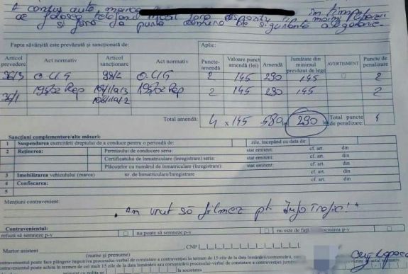 Súlyos bírságot kapott egy balesetet filmező kolozsvári férfi