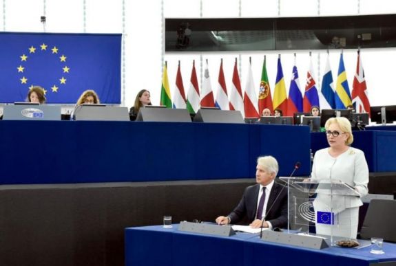 Dăncilă Strasbourgban: Románia hozzájárult az uniós értékekhez