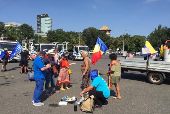 Bukaresti tüntetés: a csendőrség kerüli a feszültségkeltést