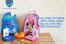 Iskolatáskákat és taneszközöket kapnak az előkészítősök Háromszéken