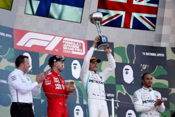 Japán Nagydíj: Bottas győzött Szuzukában, világbajnok a Mercedes