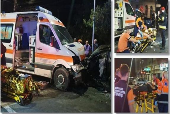 Balesetezett egy sérültet kórházba szállító mentőautó